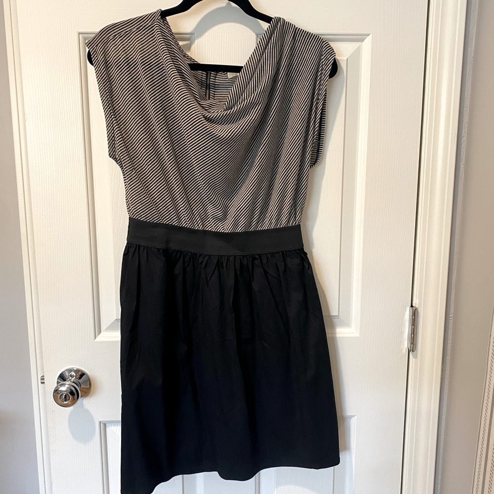 Stripe And Black Dress